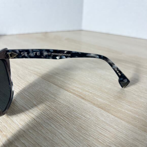 State Maud Mermaid Stargaze Sunglasses Gray Translucent FRAMES ONLY 53-18-140 main image 11